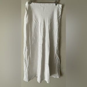 Zara White Midi Skirt